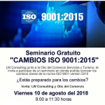 SEMINARIO - CAMBIOS ISO 9001:2015
