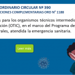 ORDINARIO CIRCULAR Nº 390 – INSTRUCCIONES COMPLEMENTARIAS ORD N° 1188