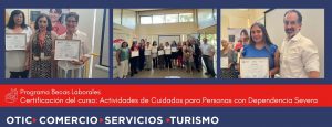 Certificación del Curso Actividades de Cuidados para Personas con Dependencia Severa
