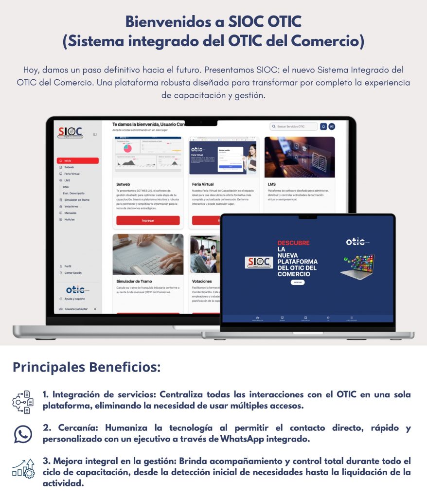 Sioc Building Sistema SIOC - Otic del Comercio Servicios y Turismo